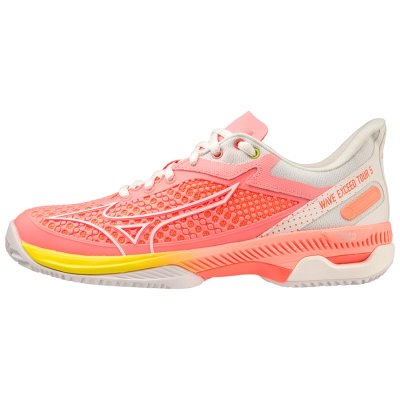 Zapatos Mizuno WAVE Exceed Tour 5CC Mujer Coral / Blancos / Naranjas - Chile M590XOVTEN